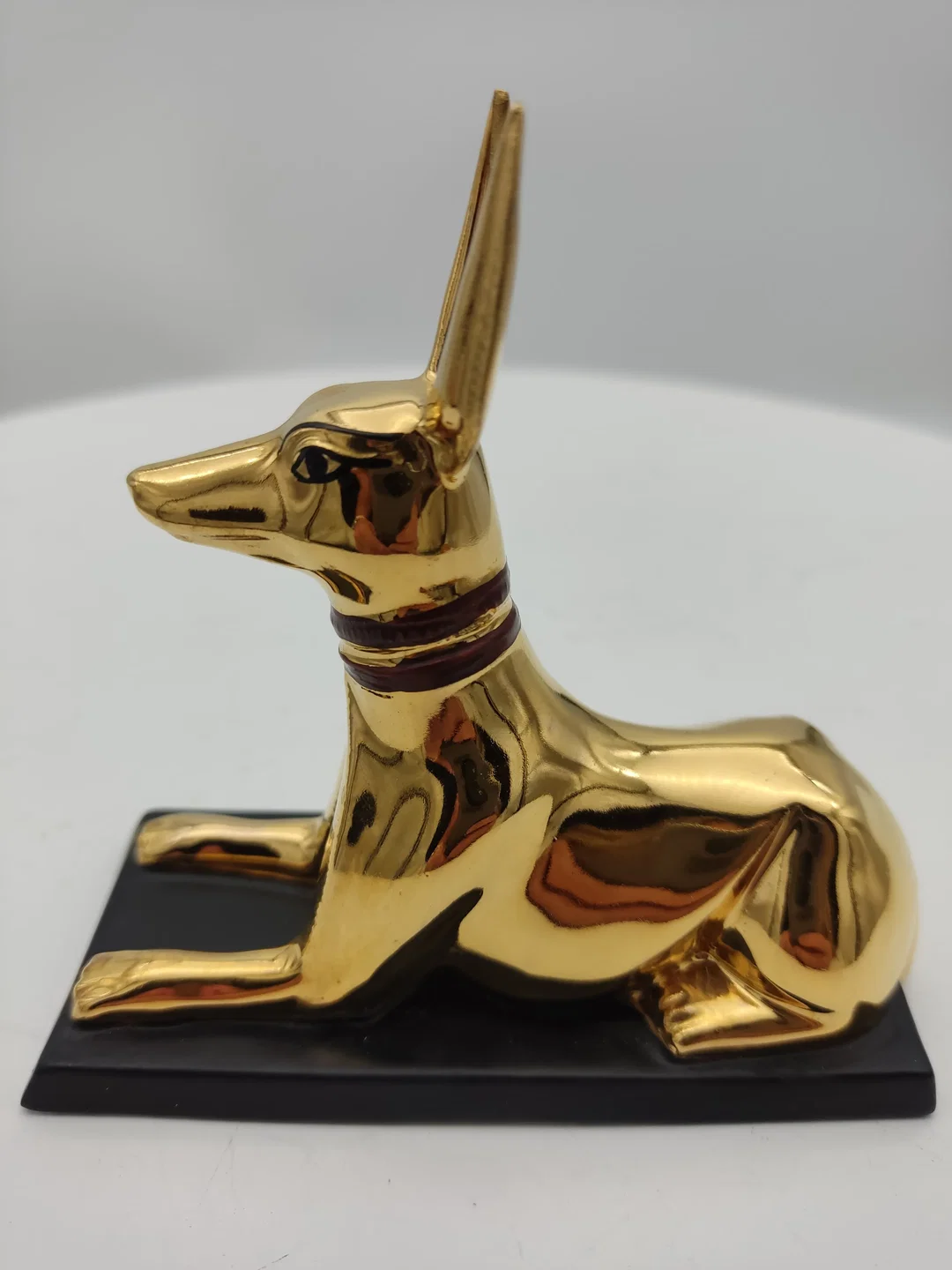 Anubis 'The jackal god' Porzellan & Zertifikat von Franklin Mint | Limitierte Rarität – Bild 4