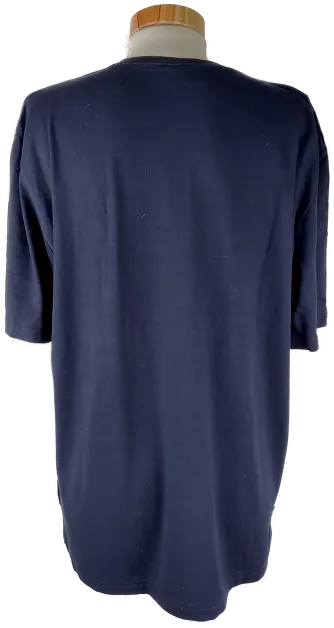 T-Shirt "Kingfield", kurzarm mit V-Ausschnitt, dunkelblau mit kleinen Steinchen, Größe XL – Bild 3