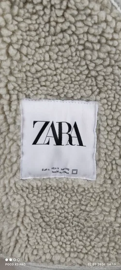 Zara Herrenjacke Grau Wildlederoptik L | Wie Neu - Bild 6