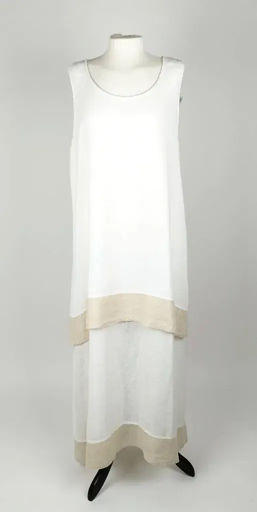 DS Maxikleid - Größe XL, 60% Leinen 40% Baumwolle - Bild 4