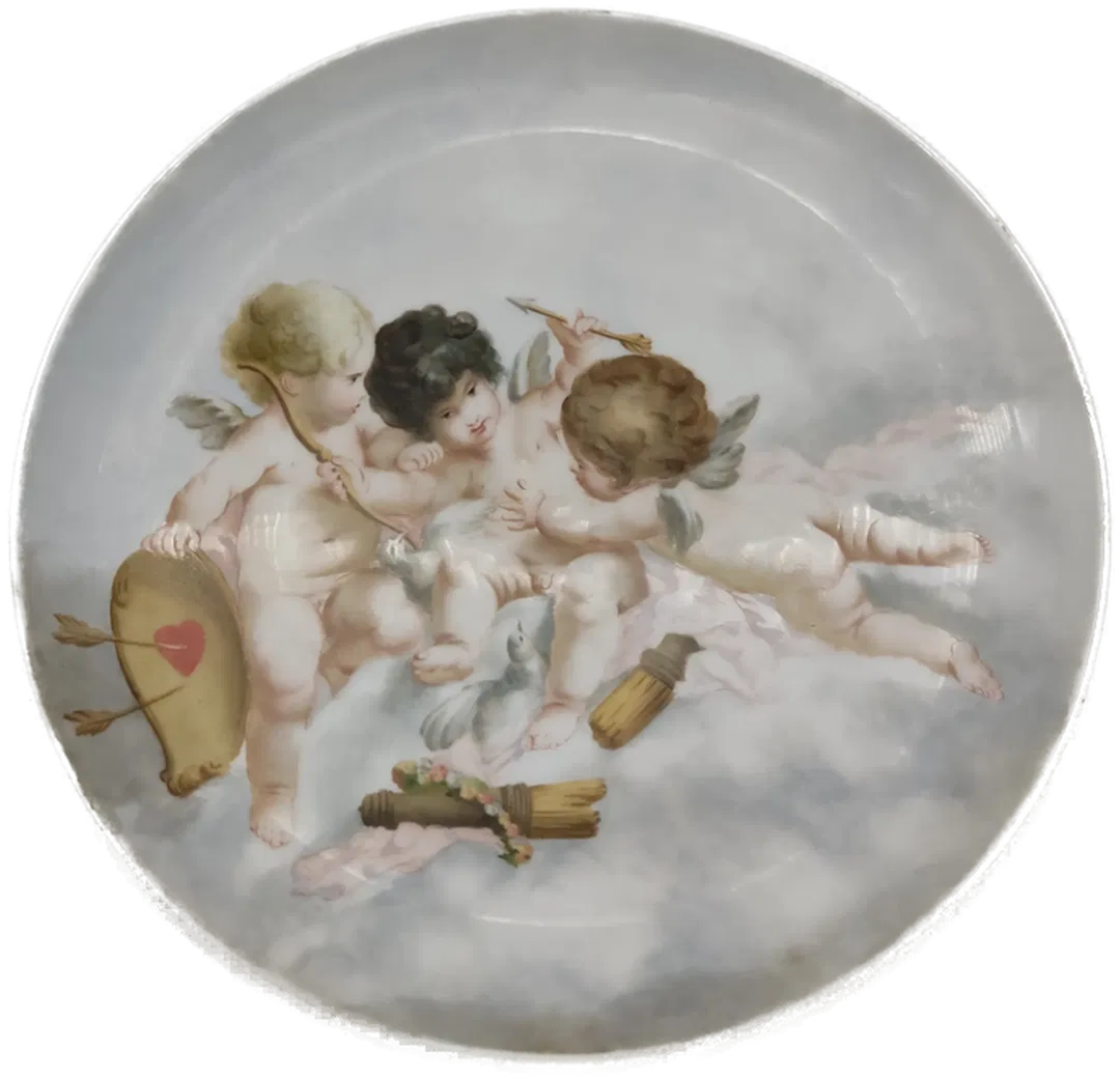 Sammel- Wandteller Porzellan Engelmotiv - Bild 1