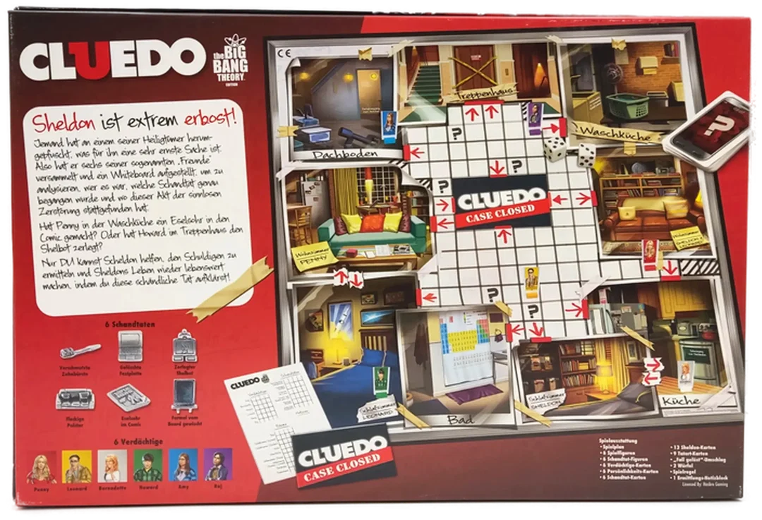 Hasbro Cluedo The Big Bang Theory Edition Gesellschaftsspiel – Bild 4