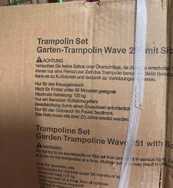 ULTRASPORT Gartentrampolin Wave 251 mit Sicherheitsnetz original verpackt - Bild 2