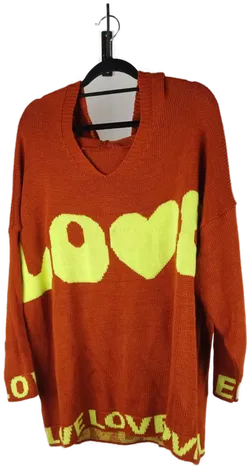 Oversized Strickpullover mit Kapuze  - Bild 1