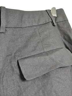 ZARA Damen Leinen-Shorts, grün - Gr. XL - Bild 3