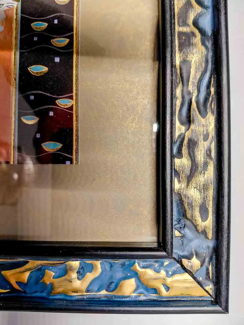 Gustav Klimt „Bildnis Fritza Riedler““ Kunstdruck im Rahmen 30 x 25 cm – Bild 2