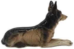 Deutscher Schäferhund aus Keramik, Länge ca. 26cm - Bild 5