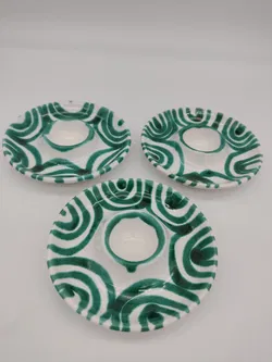 Gmundner Keramik - Eierbecher grün - 4 Stück - Bild 3