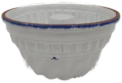 Kleine Gugelhupfform  Retro weiß Höhe ca. 9 cm - Bild 3