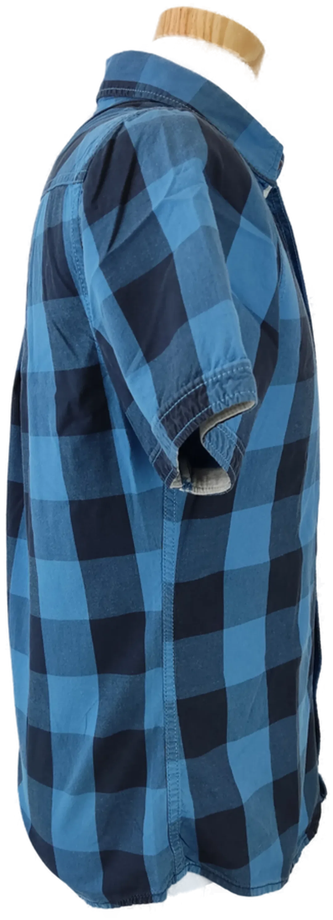 Esprit Herrenhemd blau, dunkelblau kariert - M (Slim fit) – Bild 2