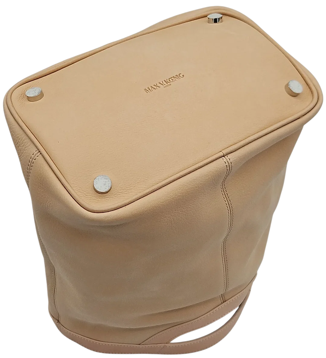 Max V. Koenig Damen Lederhandtasche, creme - Höhe ca. 29 cm  – Bild 4