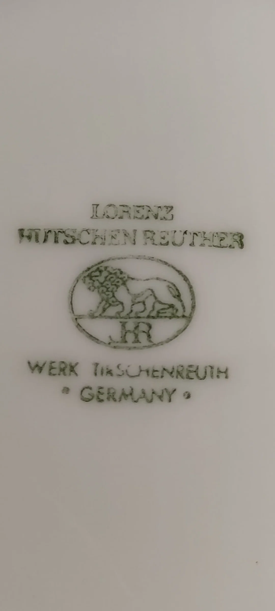 Vintage Vase Hutschenreuther Tirschenreuth | Weiß, Porzellan, | Löwenmarke – Bild 2