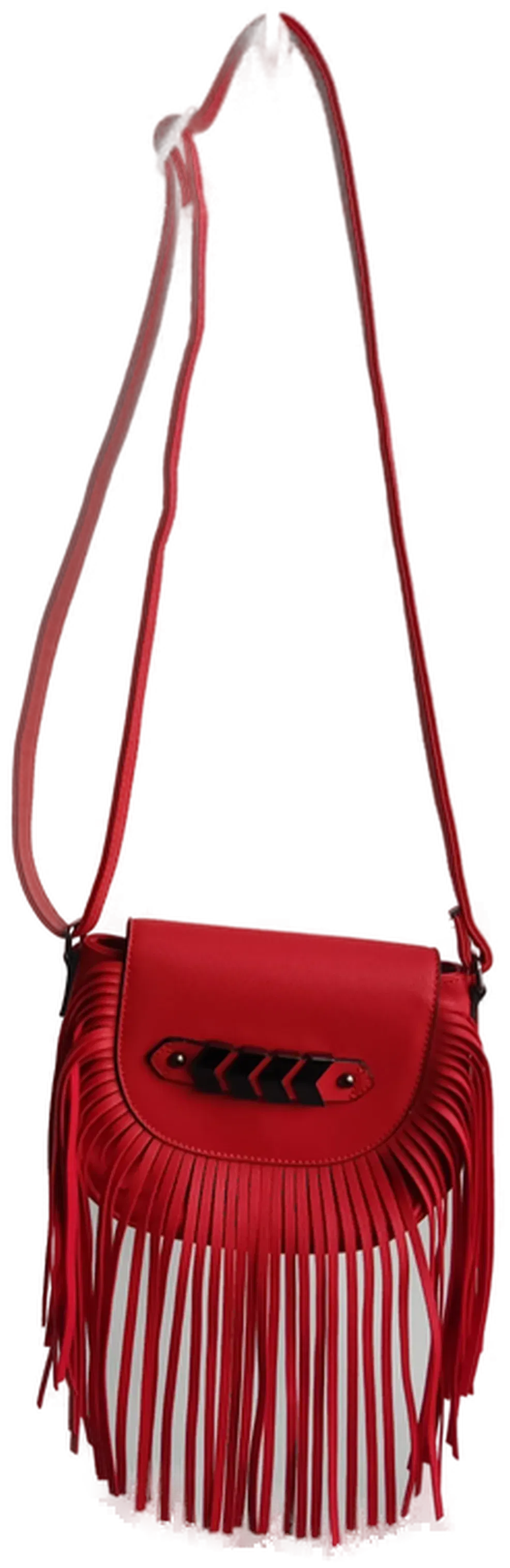 Jenny Fairy Damen Handtasche mit Fransen rot - Bild 1
