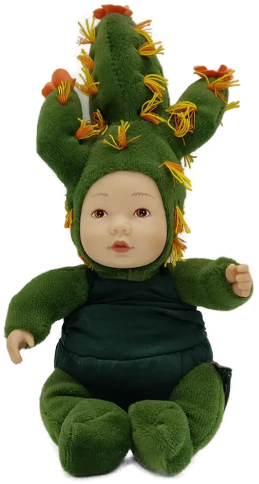 ANNE GEDDES Vintage Blumentopf-Baby, Puppe, Babykaktus - Bild 1