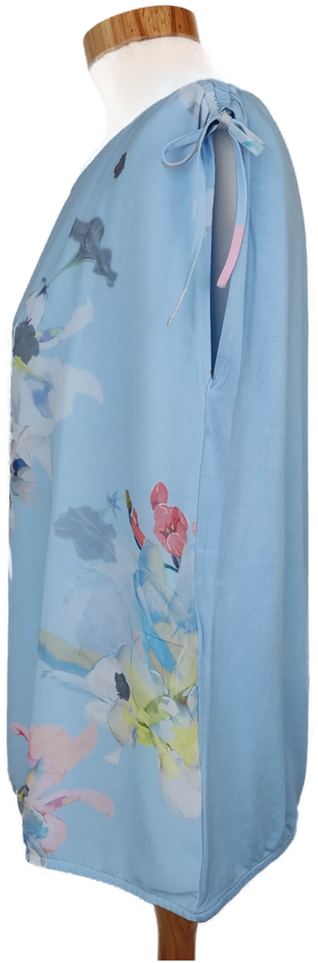 Comma Damen Shirt blau/grün/rosa geblümt - M/38 – Bild 3