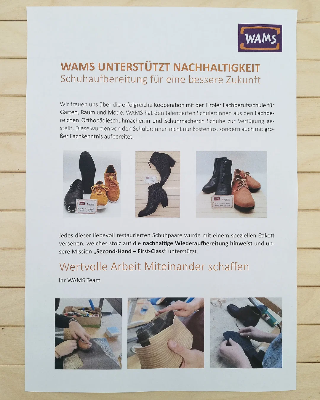 Halbschuhe GEA Waldviertler Leder Gr. 40 - neu besohlt  – Bild 3