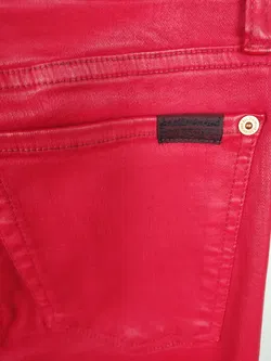 7 for all mankind Damenjeans rot - S-M / 36-38 - Bild 3