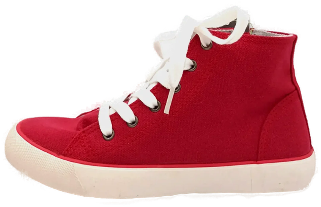 United Colors of Benetton Damen Sneakers rot Gr. 33 – Bild 4