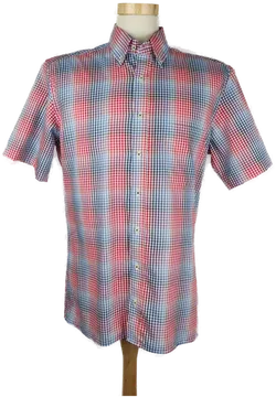 Eterna Herrenhemd kurzarm kariert - 40/ 15 3/4 - Bild 1