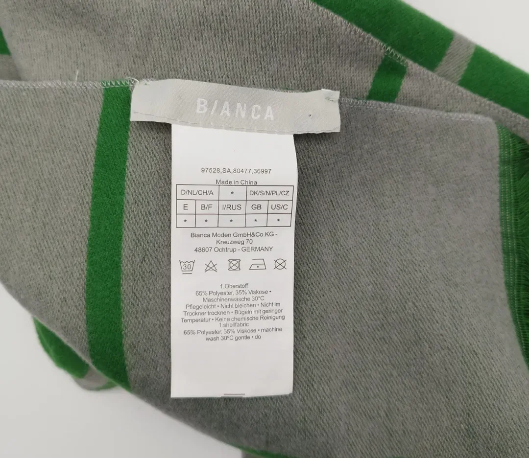 BIANCA Schal kariert - 35% Viskose, 65% Polyester – Bild 3