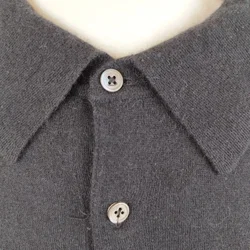 Hemisphere Pullover im Polo-Stil - Gr. 54 / 100% Kaschmir - Bild 4