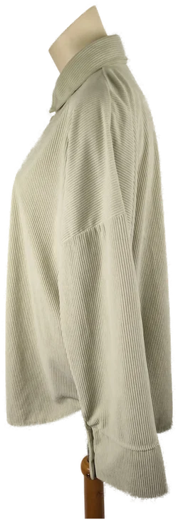 Damenovershirt Größe 42 Olivgrün | Herbstlicher Charakter – Vorschau 3