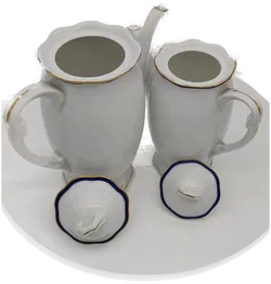 feines Pirkenhammer Porzellanset für Mokka,  Modell Carlsbad - Bild 5