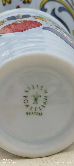 Lilien Porzellan Krug & 2 Becher Set | Einmaliges Unikat - Bild 11