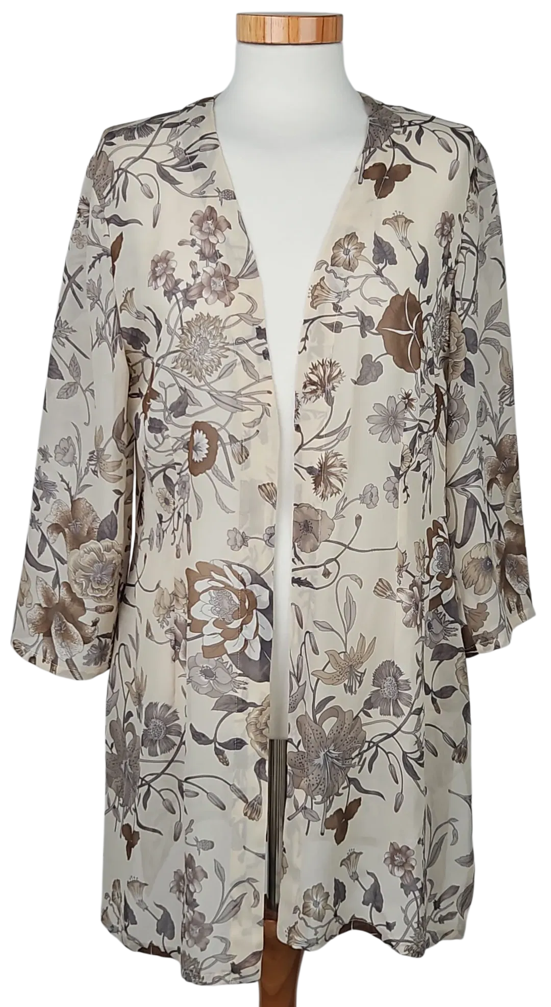 INDIA Damen Cardigan, beige - Gr. M  - Bild 1