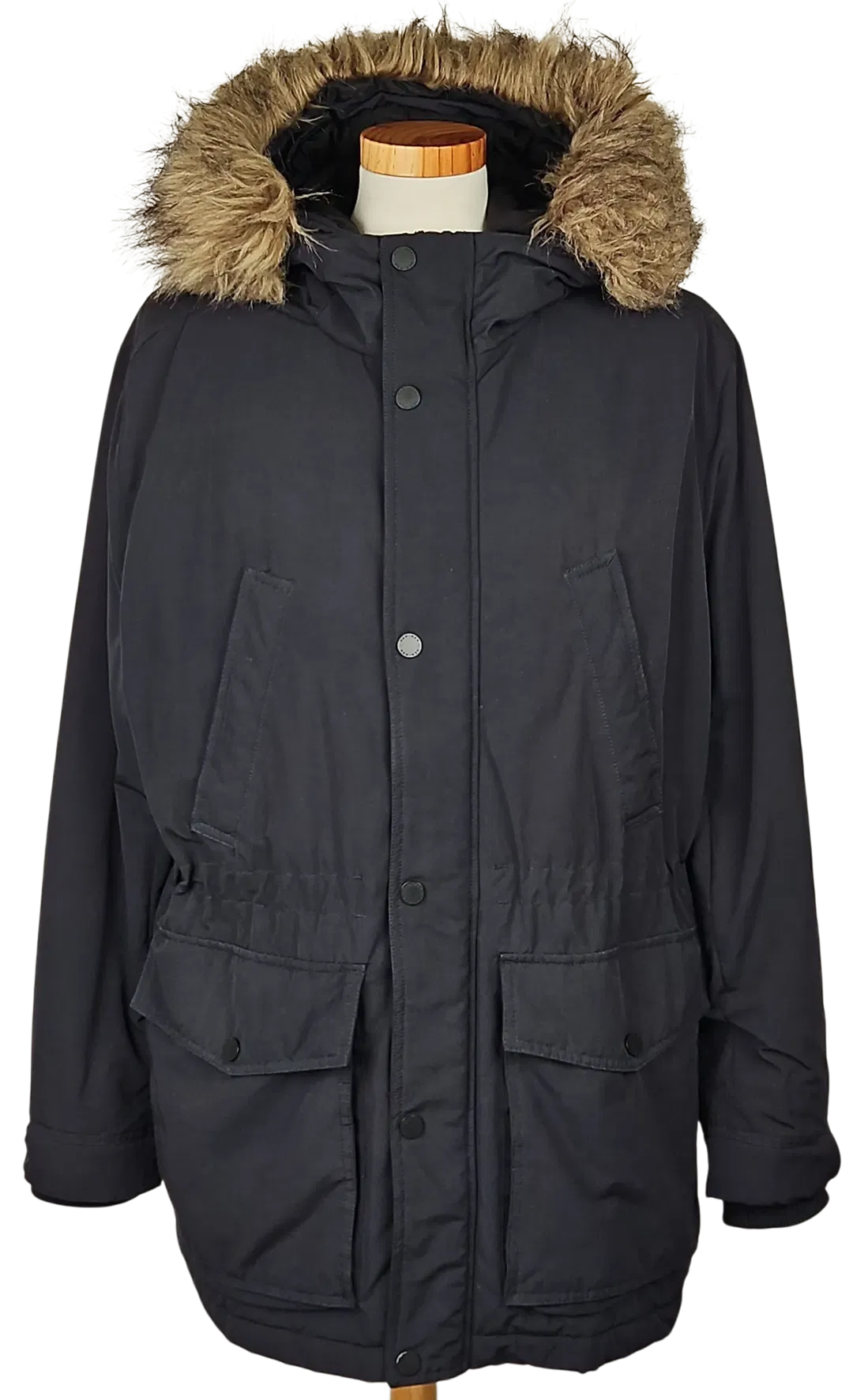 H&M Herren Parka, marine - Gr. XL  - Bild 4