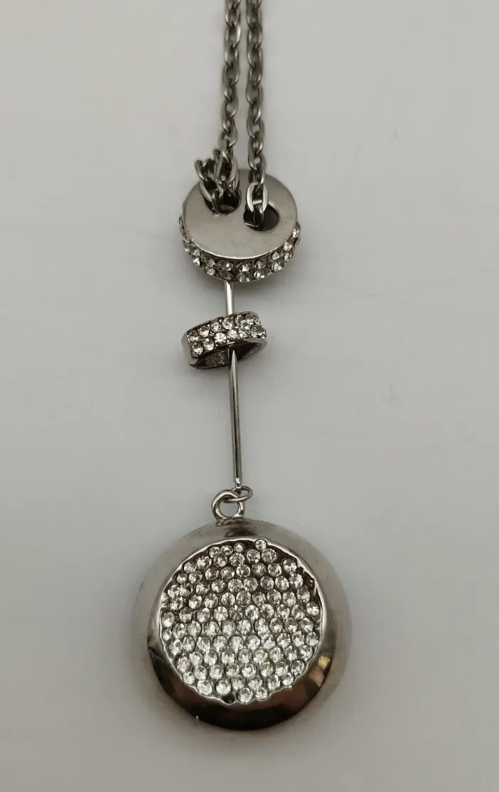 Edelschmuck Halskette mit Steinchen-Details - Bild 4