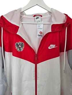 Nike Herren Sportjacke ÖSTERREICH, rot/weiß - Gr. XL - Bild 3