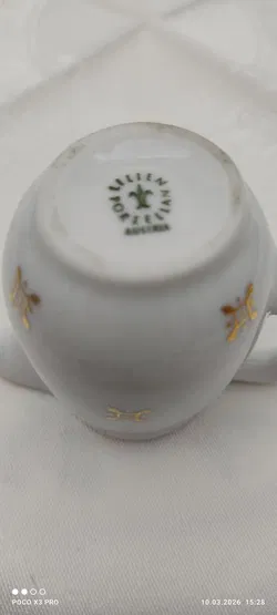 Lilien Porzellan Milchgießer Bad Gastein Goldrand | Einmaliges Unikat - Bild 7