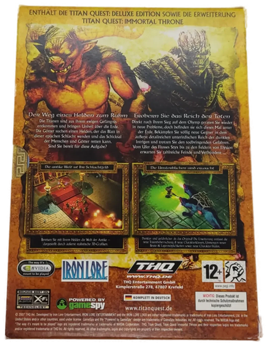 PC Game 3 DVD-ROM Gold Edition Titan Quest Deluxe Edition + Immortal Throne – Bild 3