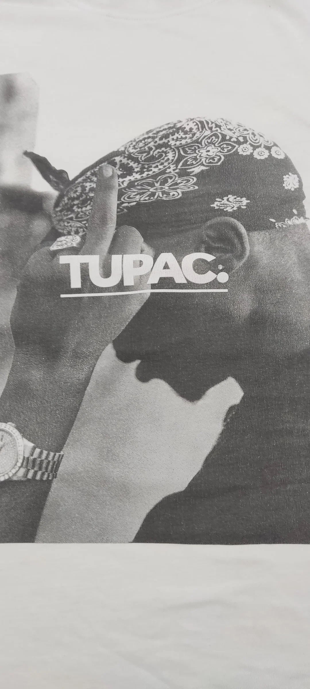 2PAC / TUPAC. Herren T-Shirt weiß Gr. S – Bild 3