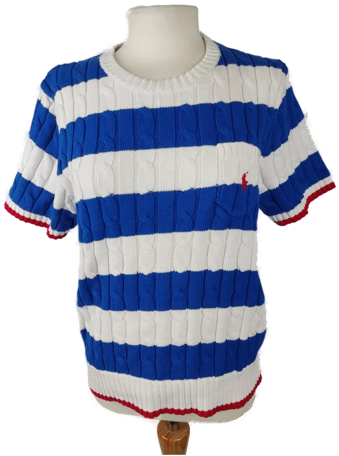 Polo Ralph Lauren Kurzarm Strickpullover Gestreift | Wie Neu - Bild 4