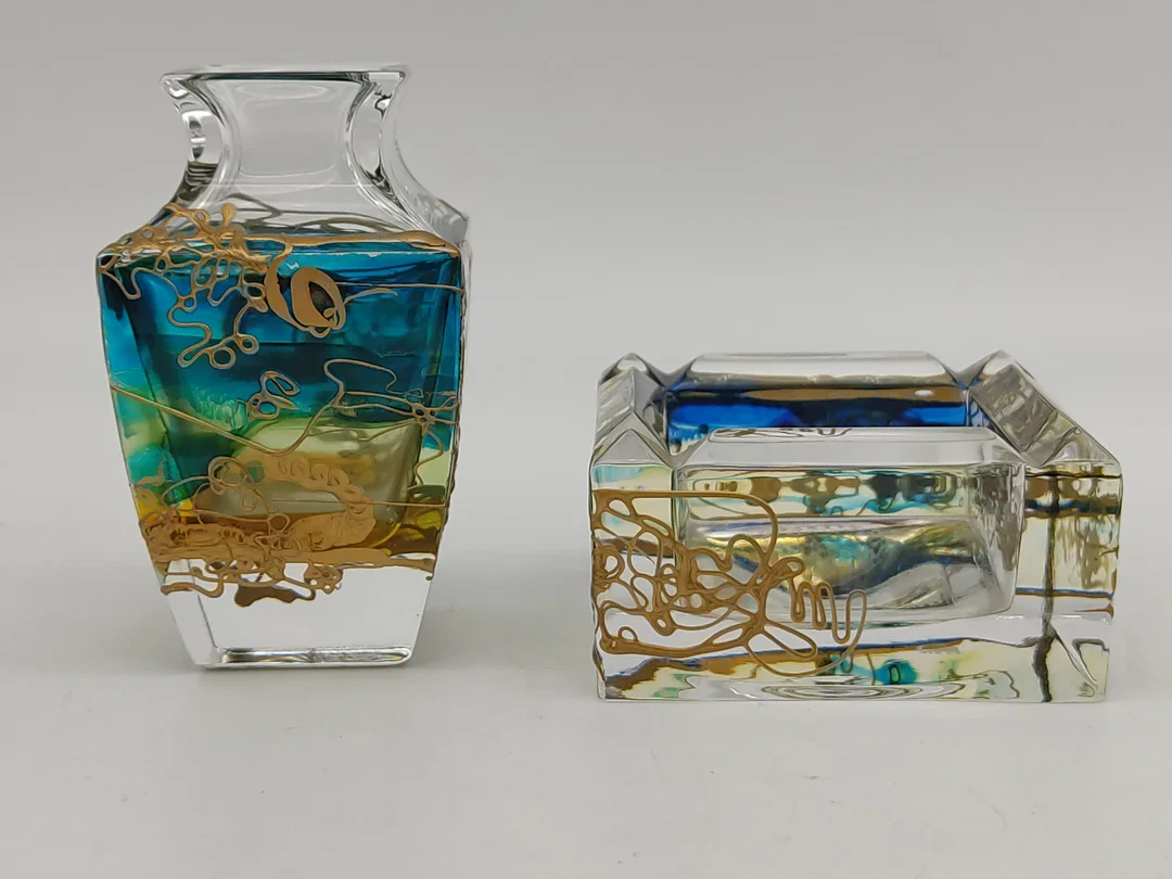 Vintage Tintenfass aus Glas – Bild 4