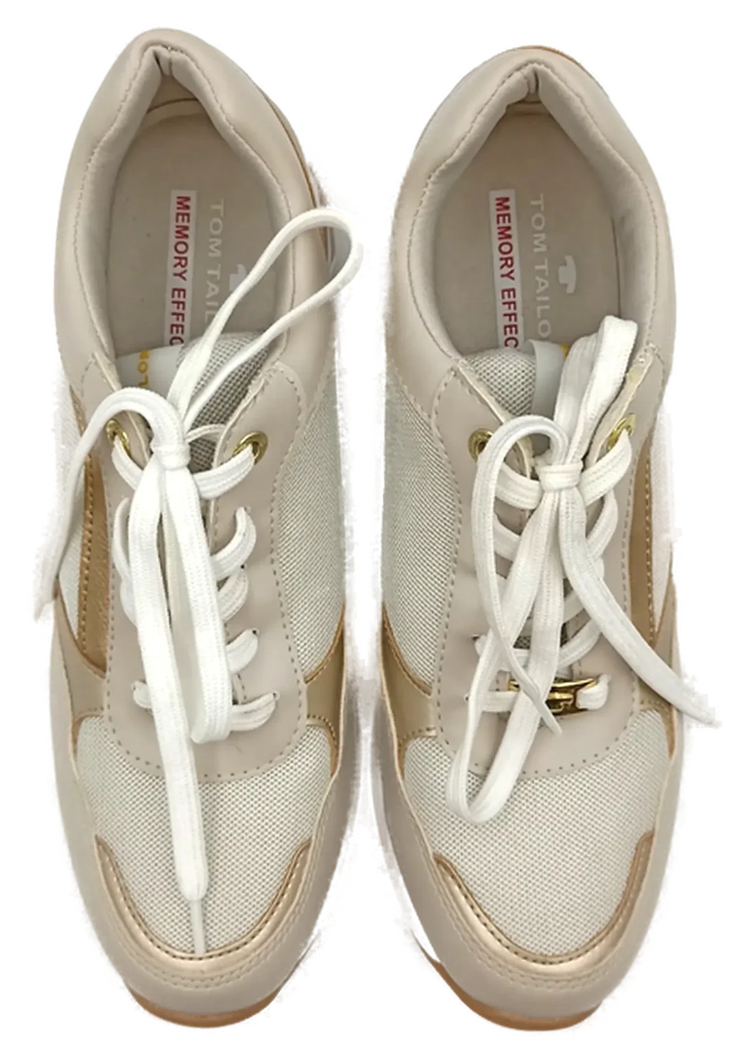Tom Tailor Damensneaker beige/weiß Gr. 41 – Bild 4