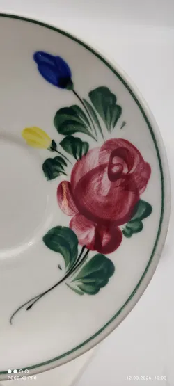 Lilien Porzellan Mocca-Untersetzer 6er | Sammlerstück - Bild 6