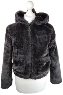 Kinder Plüschjacke H&M Gr. 153-158 | Kuschelpracht - Bild 2