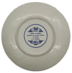 Rondom de Zuiderzee 9 Stück Sammelteller / Wandteller aus Porzellan in blau-weiß - Bild 2