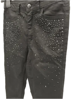 Hose mit Strass, skinny, Damen, Gr. 36, H&M - Bild 2