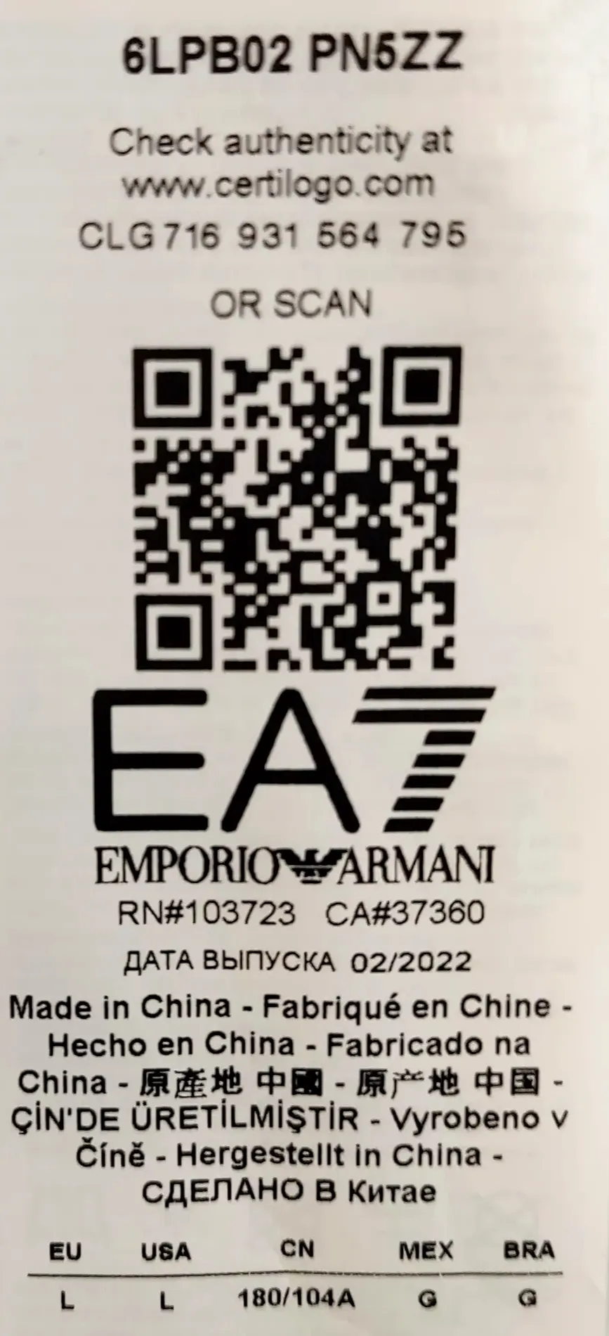 EA7 Emporio Armani Herren Winterjacke dunkelblau Gr. L – Bild 4