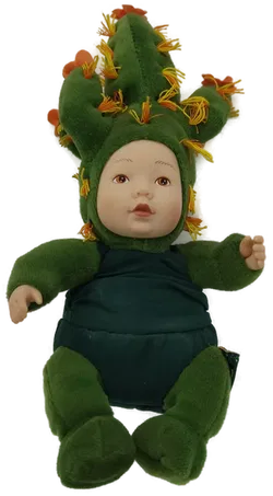 ANNE GEDDES Vintage Blumentopf-Baby, Puppe, Babykaktus - Bild 2