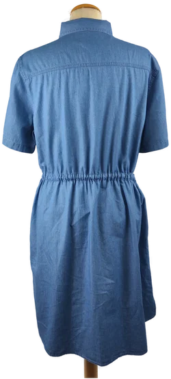 Damenkleid Sonstige Baumwolle | Sommer-Jeanslook - Bild 3