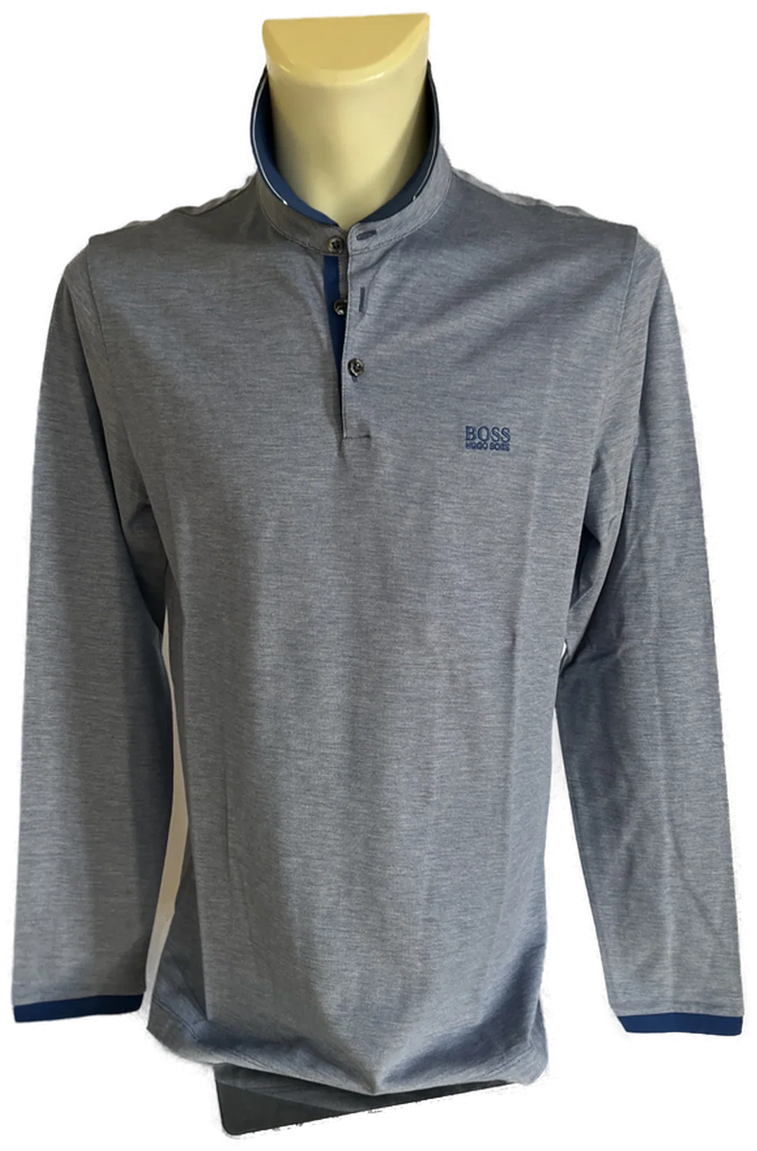 HUGO BOSS Langarm-Shirt blau Gr. L - Bild 1