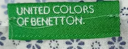 United Colors of Benetton Kinderkleid weiß gemustert Gr. M – Vorschau 3