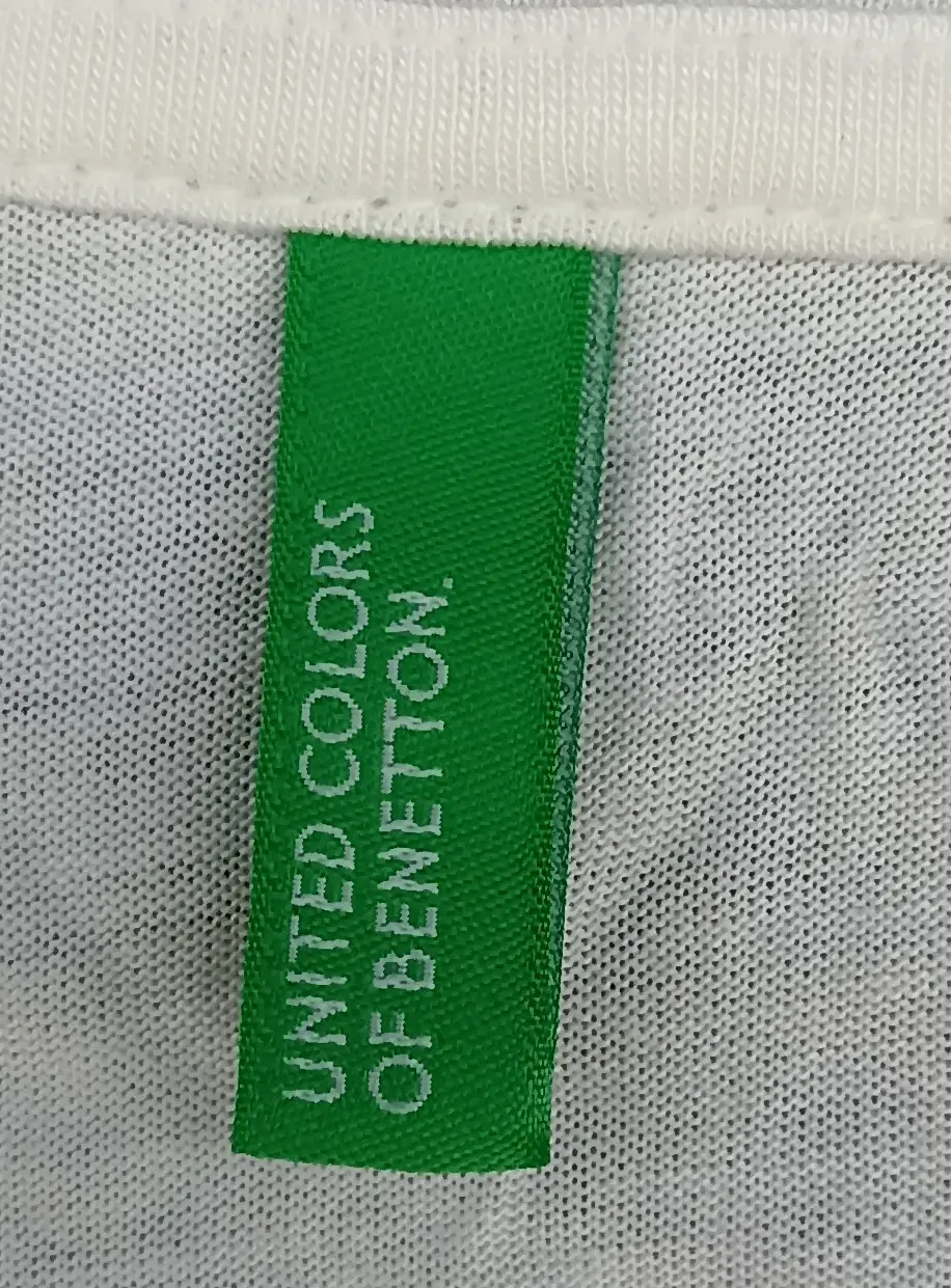 United Colors of Benetton Kindershirt weiß Gr. L/G – Bild 3