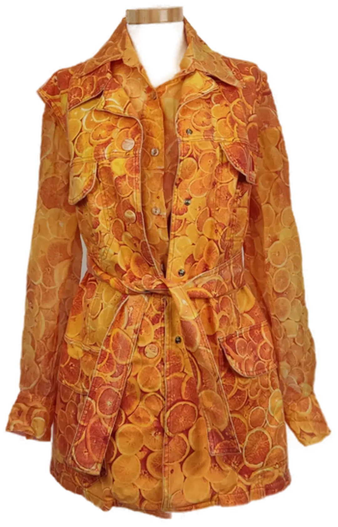 Roberto Cavalli Damen Set (Bluse+Weste+Gürtel) orange Gr. M - Bild 1