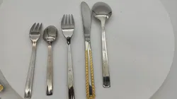 Besteck von SBS Solingen für 12 Personen vergoldet - Bild 2